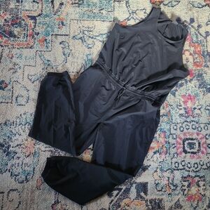 The North Face Never Stop Wearing Jumpsuit Black Sleeveless Drawstring Waist